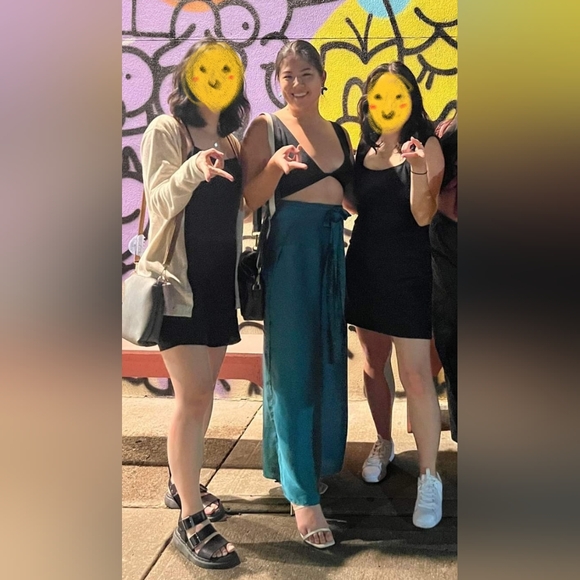 BALIAWEAR Petite Jade Satin Pant to Jumpsuit (fits S-M-L) - Picture 2 of 2